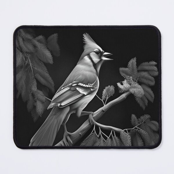 Item preview, Black and White Blue Jay designed and sold by Pencil-Art.