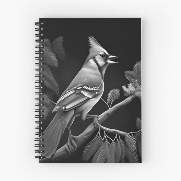 Item preview, Black and White Blue Jay designed and sold by Pencil-Art.