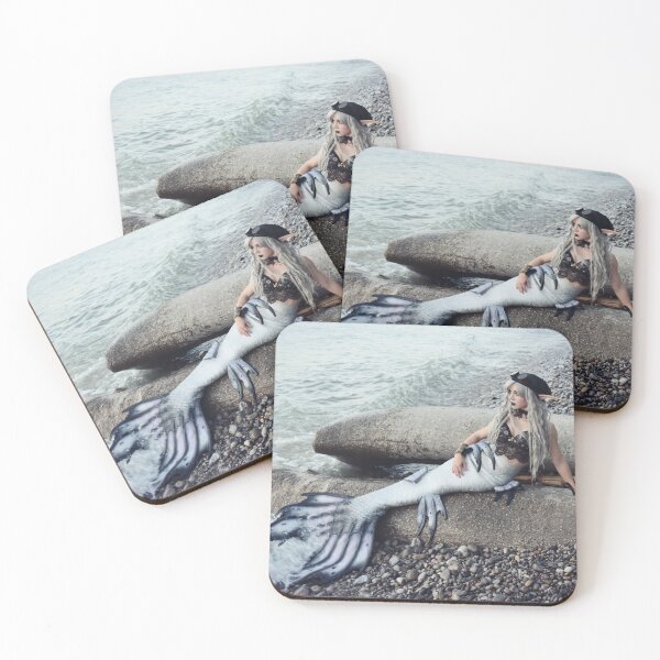 Item preview, Silver Mermaid at the Beach (Steampunk Mermaid Phantom Photograph) designed and sold by TheMagicCrafter.