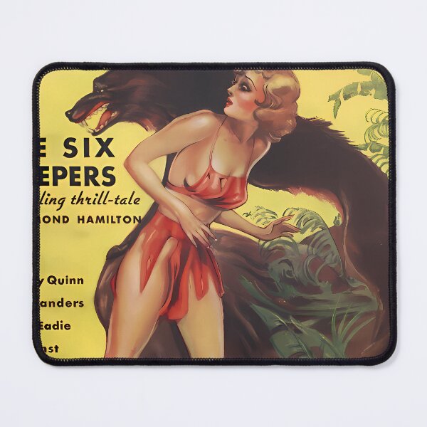 Item preview, Comic Book Cover Vintage Weird Tales Magazine The Six Sleepers designed and sold by TeeARTHY.