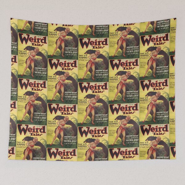 Item preview, Comic Book Cover Vintage Weird Tales Magazine The Six Sleepers designed and sold by TeeARTHY.