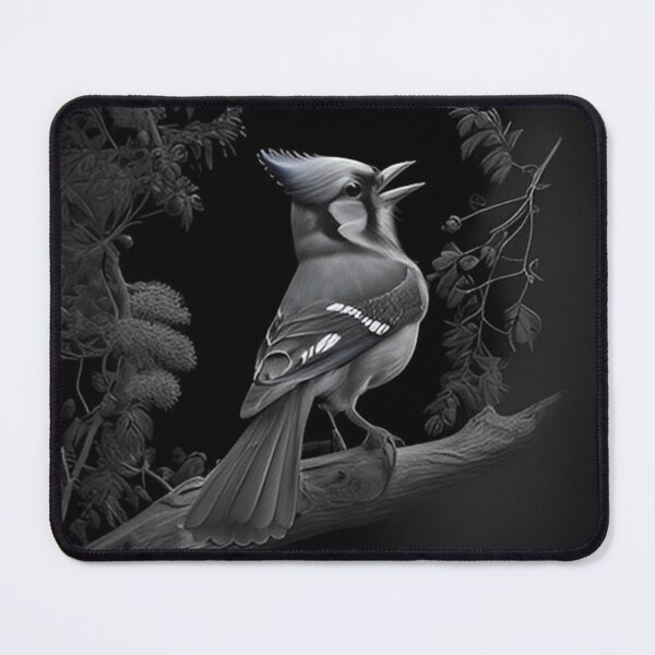 Item preview, Black and White Blue Jay designed and sold by Pencil-Art.