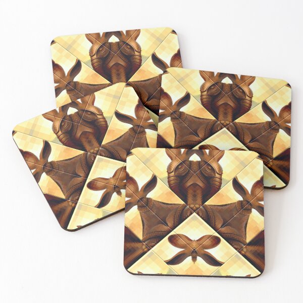 Item preview,  *Crossbreeding 3D Elephantrabbit Geometric Chocolate Abstract Art* designed and sold by Ralek.