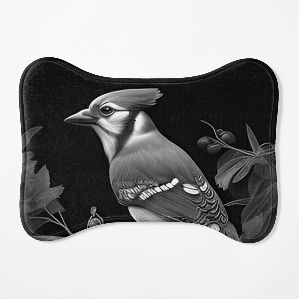 Black and White Blue Jay Sticker for Sale by Pencil-Art