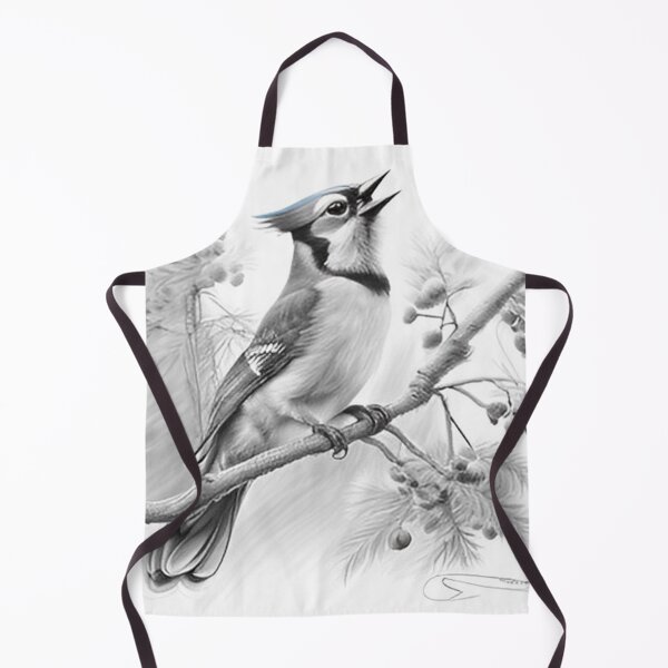 Item preview,  Black and White Blue Jay designed and sold by Pencil-Art.