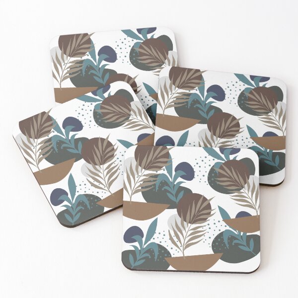 Item preview, Mid century modern biophilic leafs duvet cover and home decor designed and sold by EmpiredesignCA.