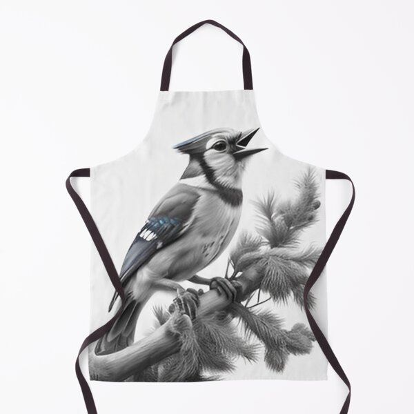 Item preview, Black and White Blue Jay designed and sold by Pencil-Art.