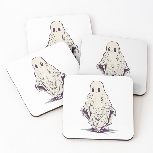 Item preview, spooky ghost designed and sold by vintageteahouse.