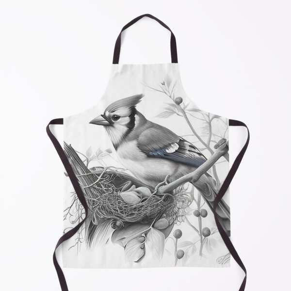 Item preview, Black and White Blue Jay designed and sold by Pencil-Art.