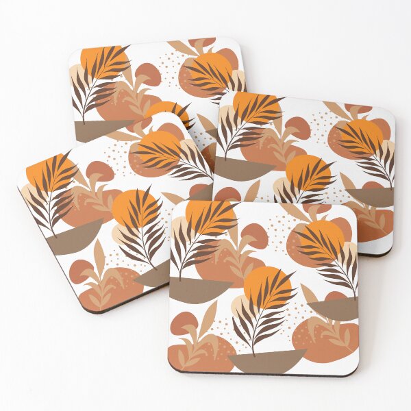 Item preview, Mid century modern biophilic leafs duvet cover and home decor designed and sold by EmpiredesignCA.