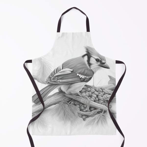 Item preview, Black and White Blue Jay designed and sold by Pencil-Art.