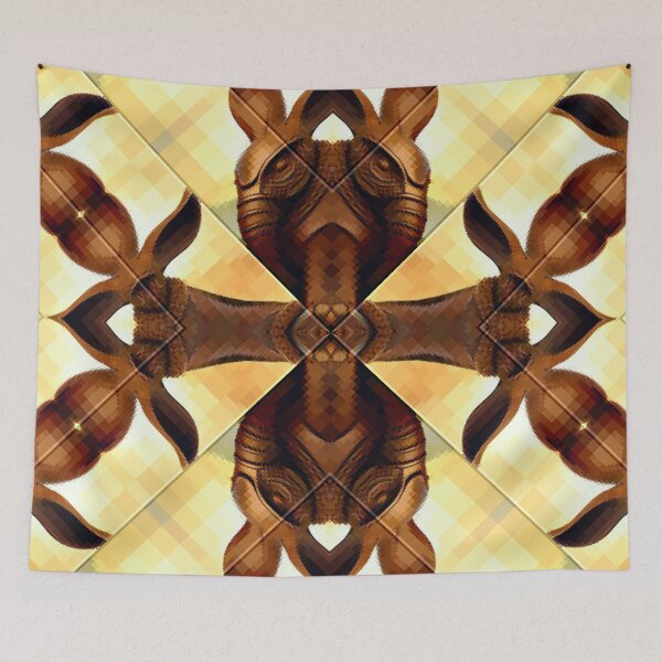 Item preview,  3D Elephantrabbit Geometric Chocolate Abstract Art* designed and sold by Ralek.
