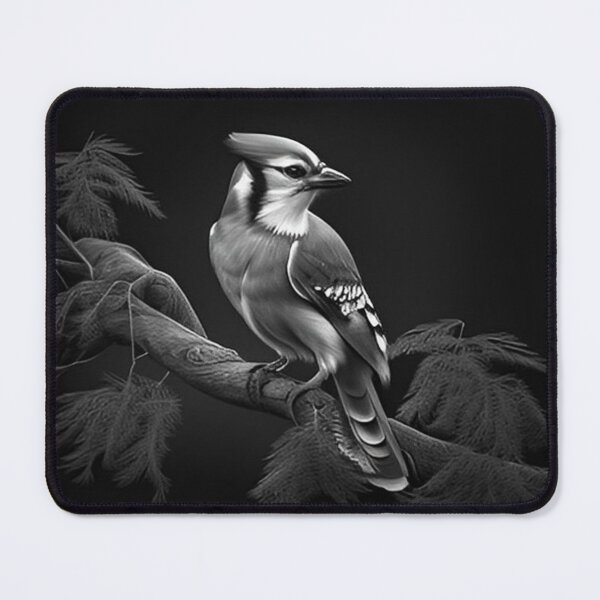 Item preview, Black and White Blue Jay designed and sold by Pencil-Art.