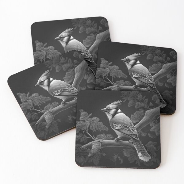 Item preview, Black and White Blue Jay designed and sold by Pencil-Art.