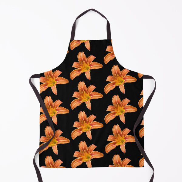 Item preview, Flor de lirio naranja - fondo negro designed and sold by Louise-Mae.