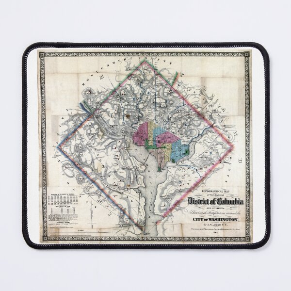 Item preview, Washington DC - District of Columbia Map 1862 designed and sold by Daniel Hagerman.