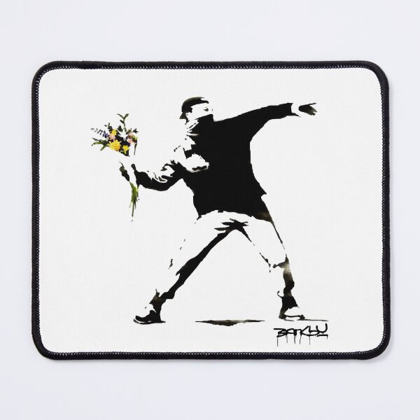 Item preview, BANKSY Flower Thrower Love is in the Air designed and sold by inkstyl.