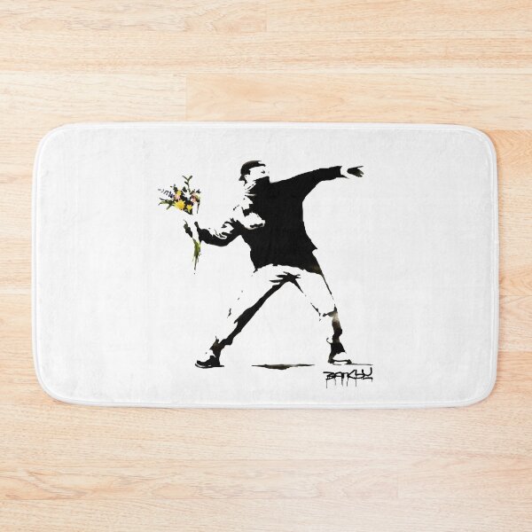 Item preview, BANKSY Flower Thrower Love is in the Air designed and sold by inkstyl.