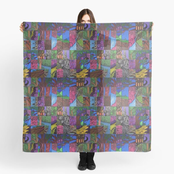 Scattered collection of pieces Scarf