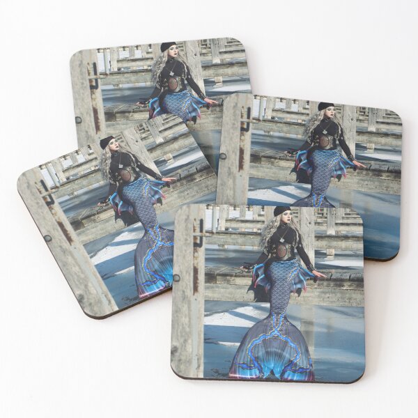 Item preview, Blue Mermaid at the Docks in a Pirate Outfit designed and sold by TheMagicCrafter.