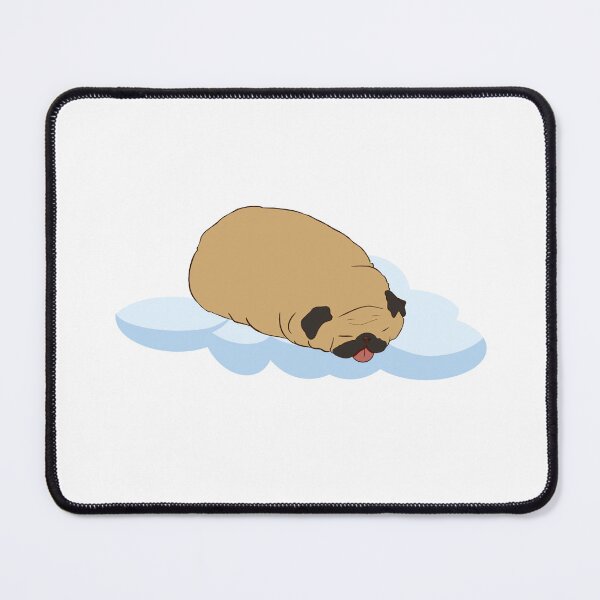 Item preview, Fat pug sleeping on a cloud designed and sold by Sunwang.