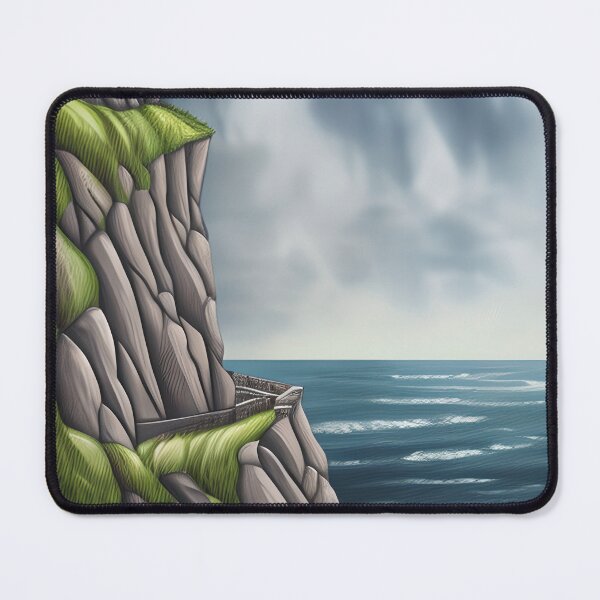Item preview, AI Generated Ocean Cliff Art designed and sold by Poetic Patterns Studio.