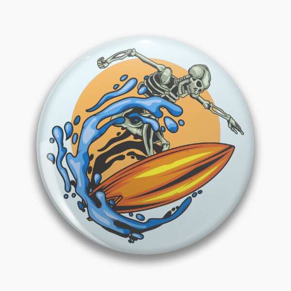 Item preview, Skeleton Surfer Surfboard Surf Surfing Sunset Ocean  designed and sold by franktact.