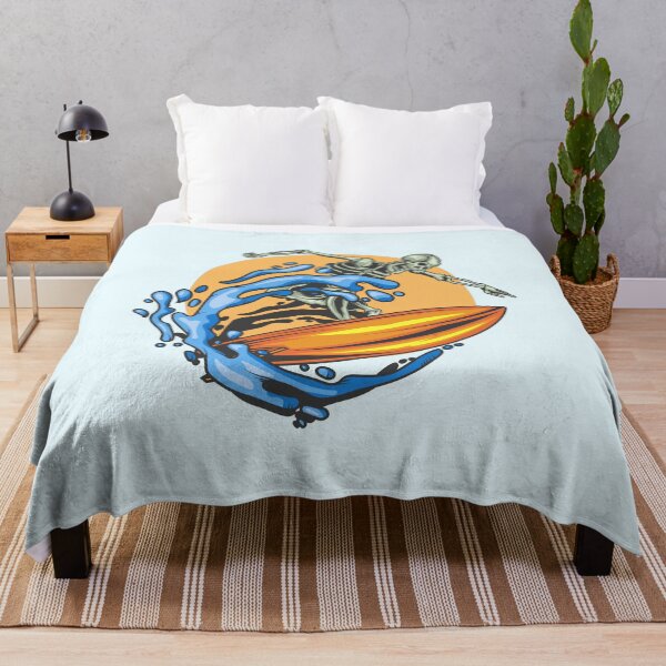 Item preview, Skeleton Surfer Surfboard Surf Surfing Sunset Ocean  designed and sold by franktact.