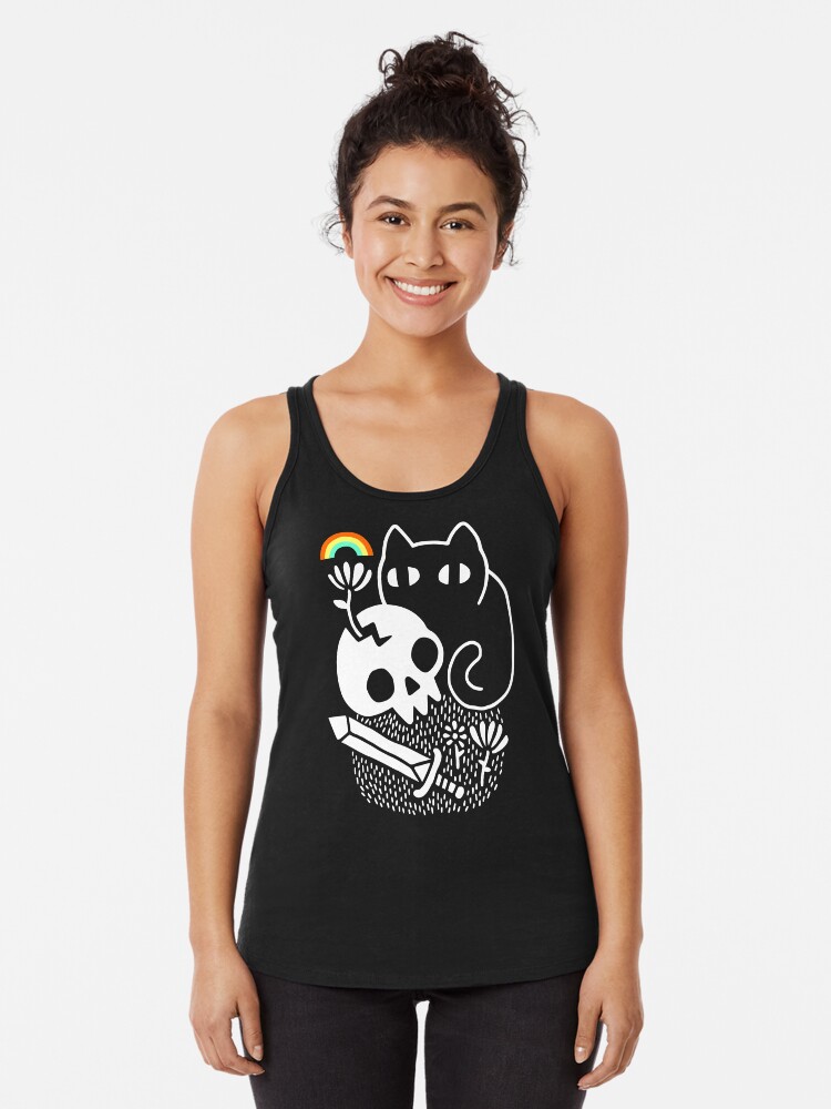 Thumbnail 1 of 3, Racerback Tank Top, Cat & Stuff designed and sold by obinsun.