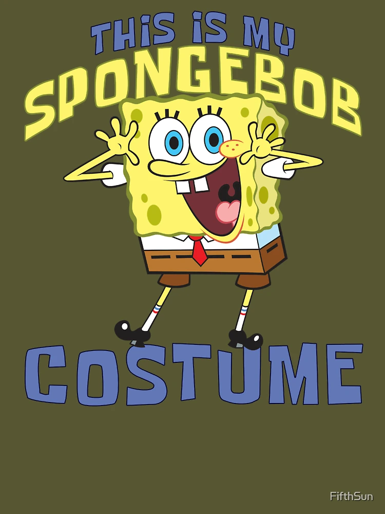 SpongeBob SquarePants This Is My SpongeBob Halloween Costume Essential T- Shirt for Sale by FifthSun