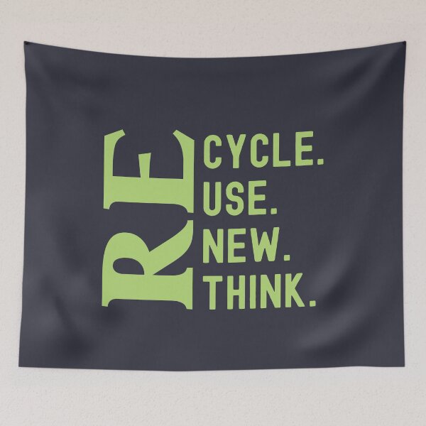Item preview, Recycle Reuse Renew Rethink designed and sold by IKERAS.