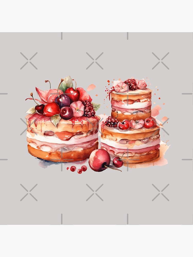 ArtStation - Digital Watercolor Jelly cake
