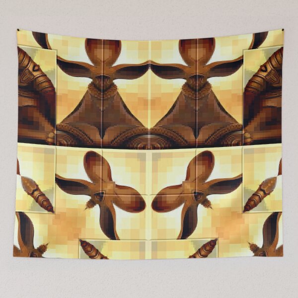Item preview, 3D Elephantrabbit Geometric Chocolate Abstract Art* designed and sold by Ralek.