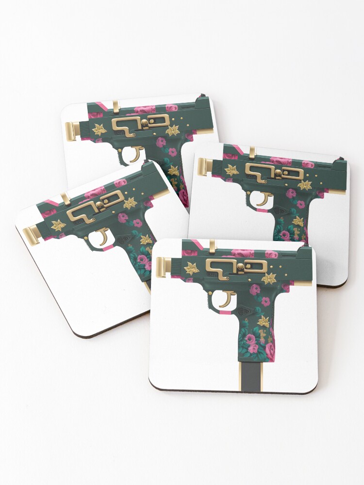 Thumbnail 1 of 5, Coasters (Set of 4), Spring Stick-Up designed and sold by negapixels.