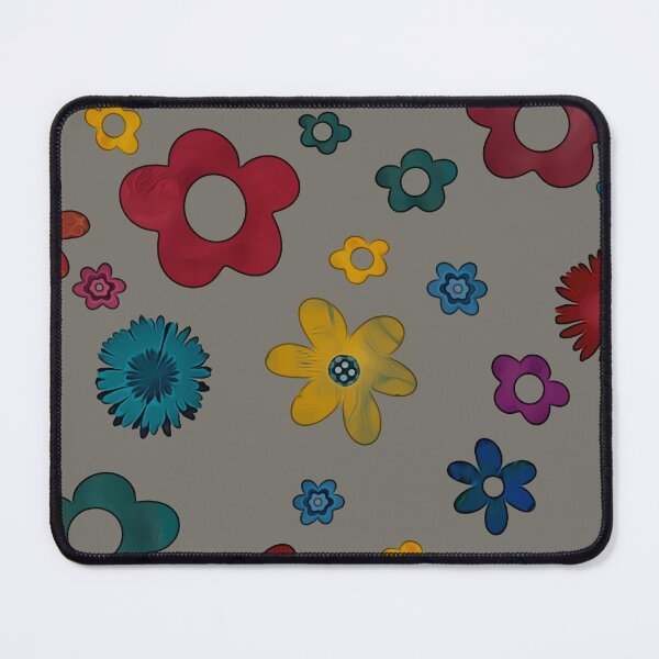 Item preview, colourful doodle flowers  designed and sold by Inktown.
