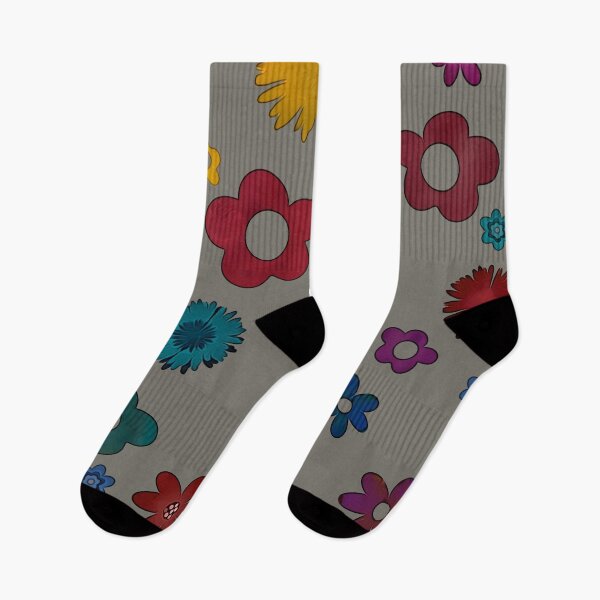 Item preview, colourful doodle flowers  designed and sold by Inktown.