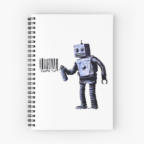Item preview, BANKSY Robot Barcode designed and sold by inkstyl.