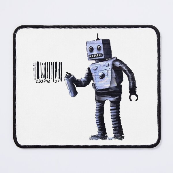 Item preview, BANKSY Robot Barcode designed and sold by inkstyl.