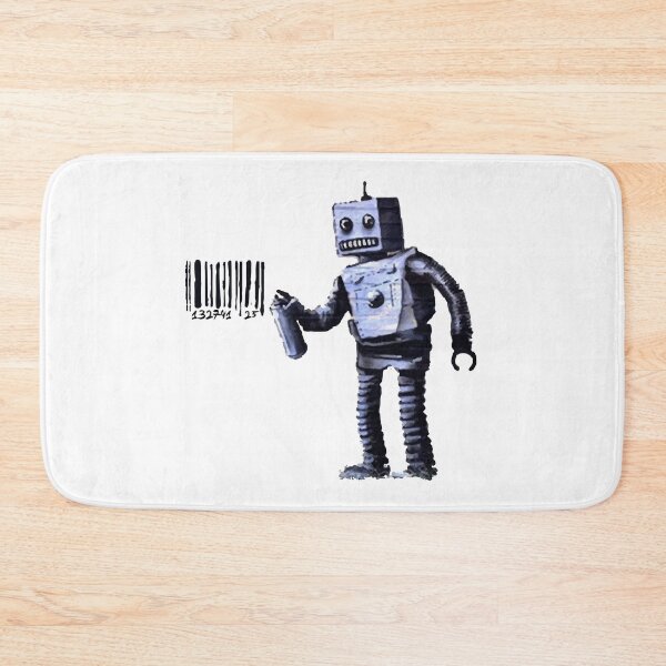 Item preview, BANKSY Robot Barcode designed and sold by inkstyl.