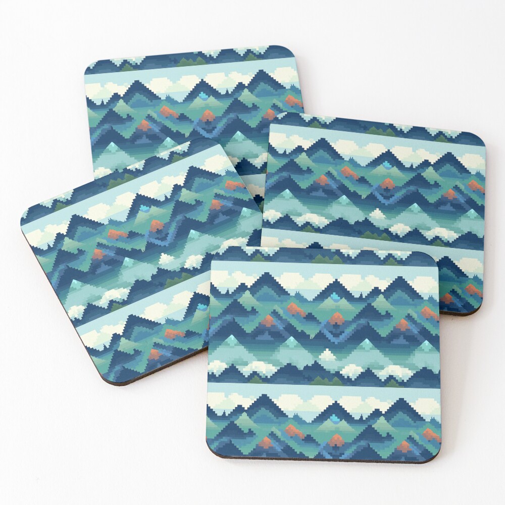 Artikel-Vorschau von Untersetzer (4er Set), designt und verkauft von PixelPatchwork.