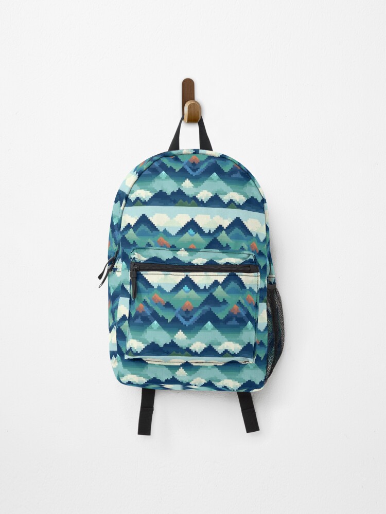 Thumbnail 1 von 3, Rucksack, Pixelated Pinnacles designt und verkauft von PixelPatchwork.