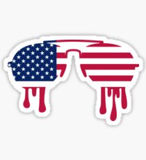 Sunglasses USA Sticker
