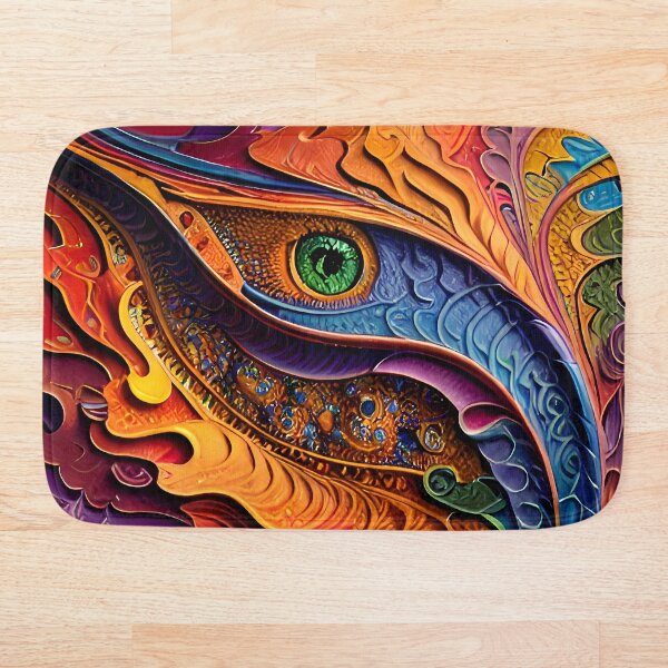 Item preview, Cool  Fractal fish unique tile design art designed and sold by 614Columbus.