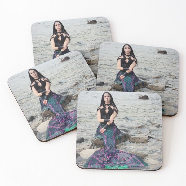 Item preview, Green Mermaid in the water (or is she a siren?) - Photo designed and sold by TheMagicCrafter.