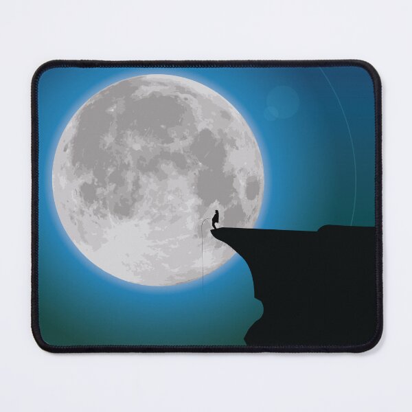 Item preview, Humorous Moon Cliff Waterfall Peeing designed and sold by Digitzed Glass.