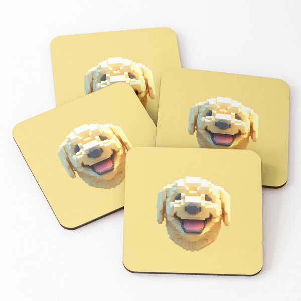 Item preview, Beaming Smiling Golden Retriever designed and sold by ImagiVoxels.