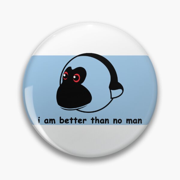 Item preview, "I am better than no man" Funny Bumper Sticker & Magnet - Other products available designed and sold by kpvart.