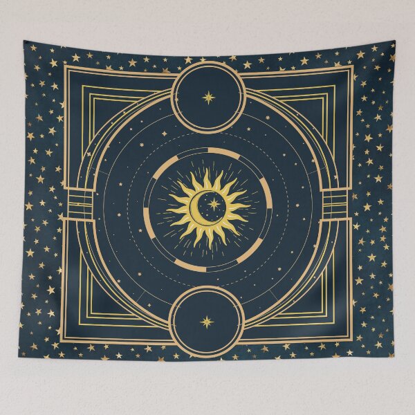 Item preview, Celestial sun, moon and star design designed and sold by CreativeStrand.