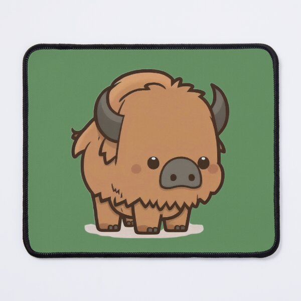 Item preview, fluffy bison designed and sold by vintageteahouse.
