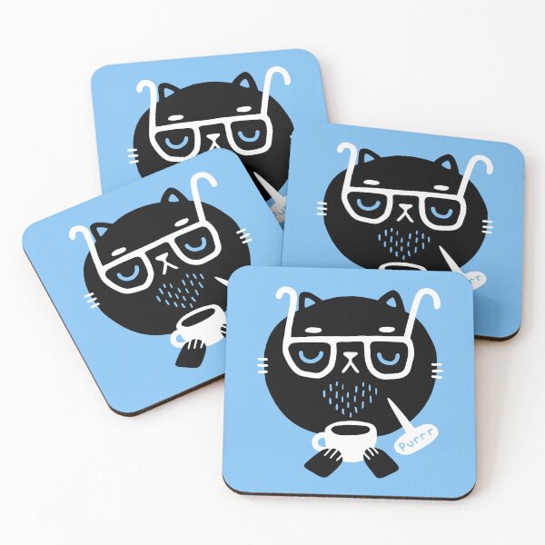 Item preview, Cat Loves Coffee designed and sold by obinsun.